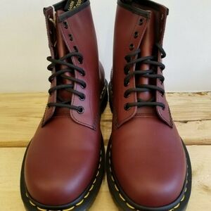 Dr. Martens Cherry Red Leather Boots Mens 10
